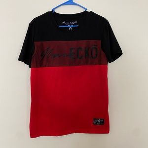 Marc Ecko Cut & Sew Men's Tee Shirt in Red and Black